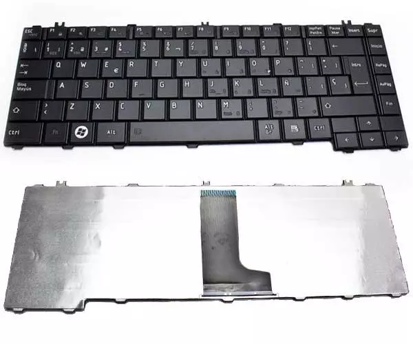 Teclado compatible para port&aacute;til TOSHIBA l600/l600d/l630/l640/l635/c600d/c640 negro