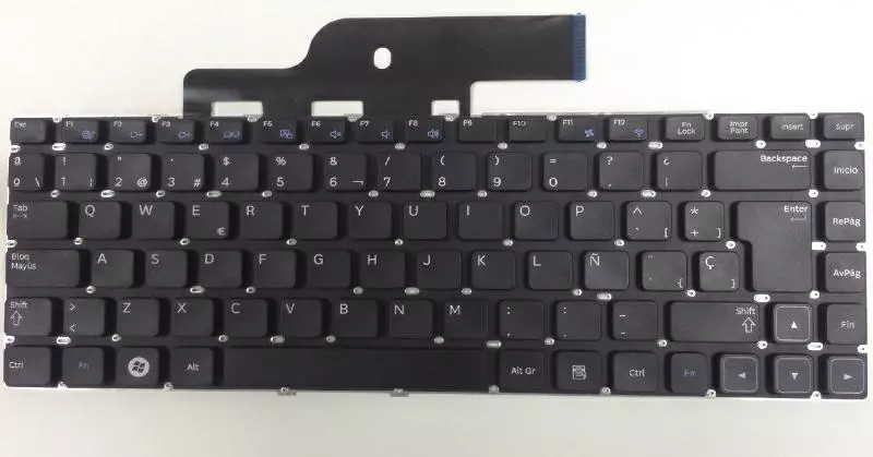 Teclado compatible para port&aacute;til SAMSUNG np300 / np300e5a / np300v5a negro