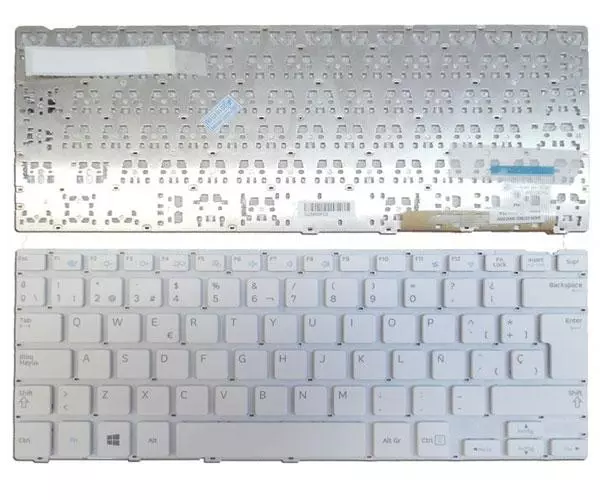 Teclado compatible para port&aacute;til SAMSUNG np915s3g  blanco sin marco