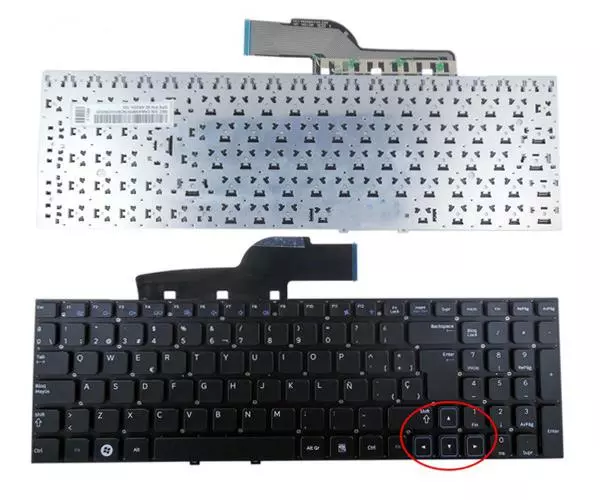 Teclado compatible para port&aacute;til SAMSUNG Np300 series 15.6 / Np300e / Np300e5a / Np300e5c / negro