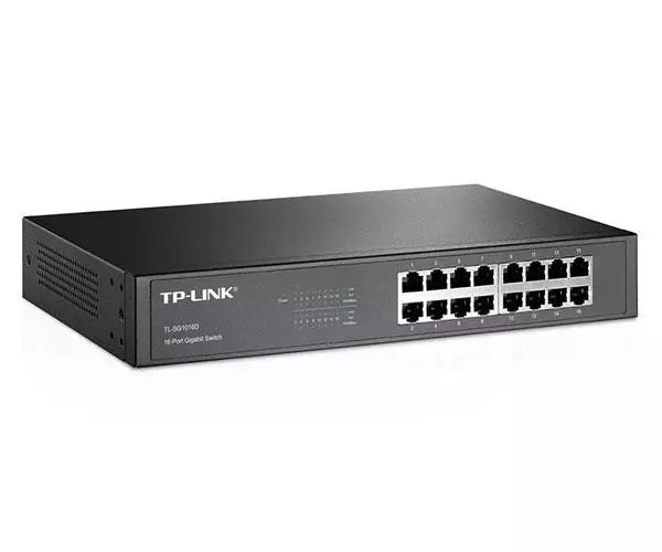 Switch 16p 10/100/1000 Gigabit No gestionable TP-Link / Carcasa met&aacute;lica / No Rack / TL-SG1016D