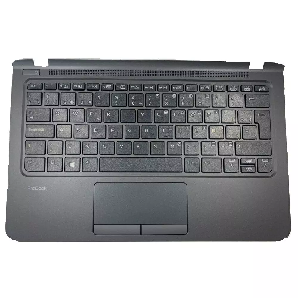 Top case + Teclado compatible para port&aacute;til HP 11 G1 / 11 G2 Gris oscuro