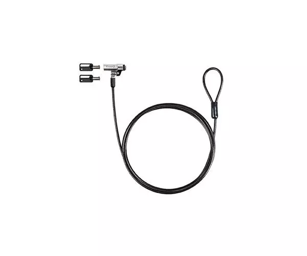 Cable de seguridad Nano para portatil con llave / 1.5 m / Gris Oscuro / Tooq / Bloqueo Llave  TQCLKC0045-G