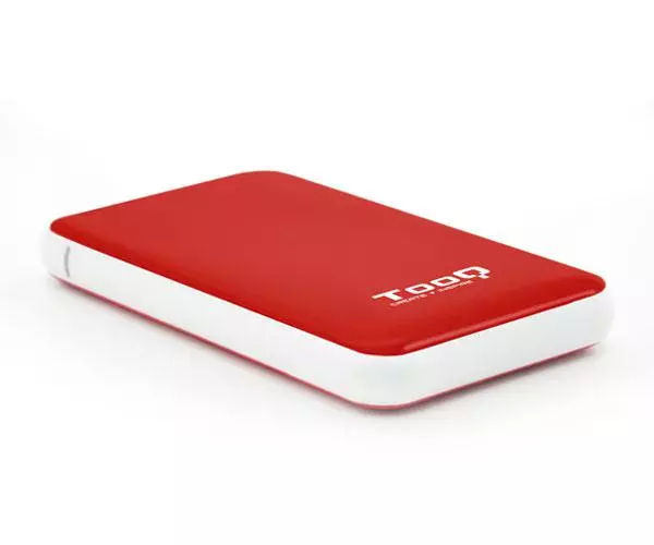 Caja externa 2.5 USB 3.1 gen1 sata Tooq / Rojo / 9.5mm / TQE-2528R