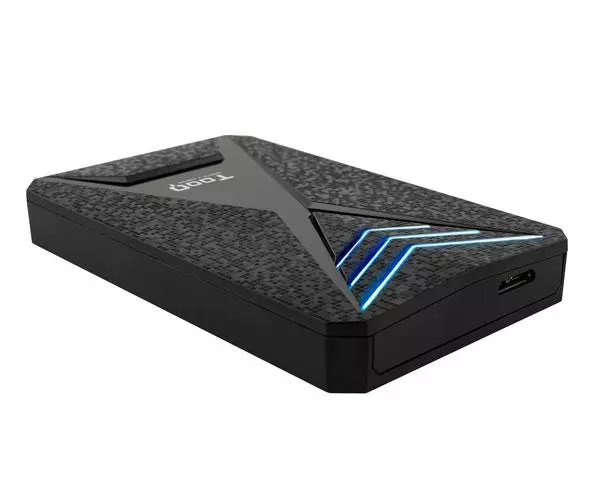 Caja externa Gaming 2.5 USB 3.0/3.1 Gen 1/ Sata / Tooq / 9.5mm / Leds Azul / TQE-2550BL