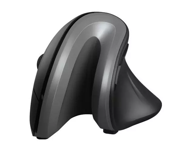 Raton Inalambrico Trust Verro Ergonomico / Angulo 60&ordm; / 1000-1600dpi / Negro