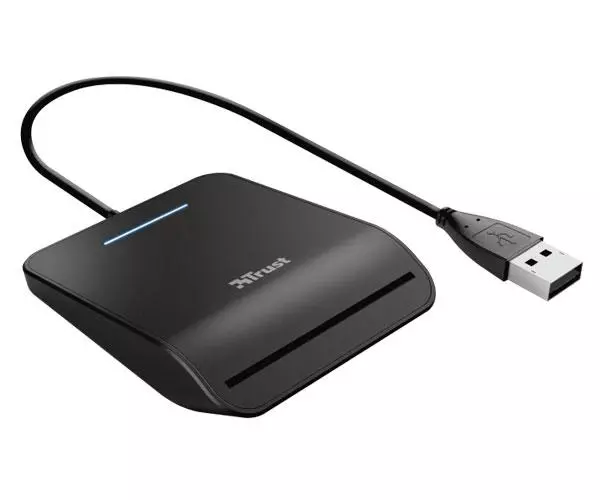 Lector Dni externo Trust Compatible con Dnie - Smartcards / Usb 2.0 / Negro / TRUST23890