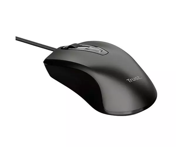 Raton Usb Trust Basics / 1200 Dpi / USB / 3 Botones / Negro  24657
