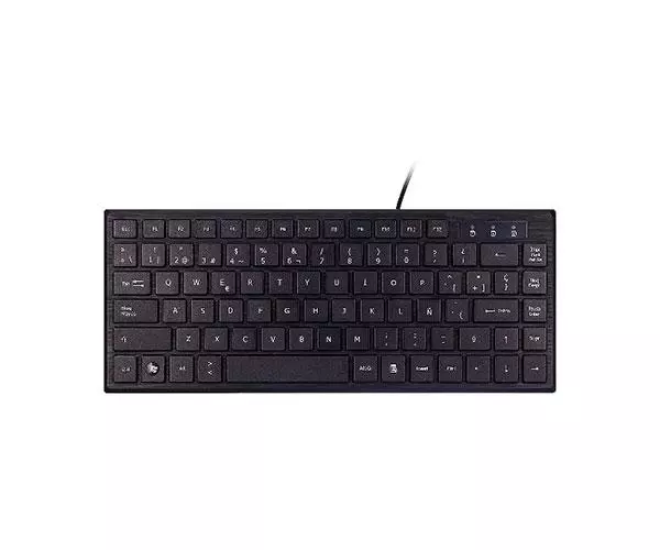 Teclado Compacto Unykach KB 302 Mini / USB / 83 teclas / negro