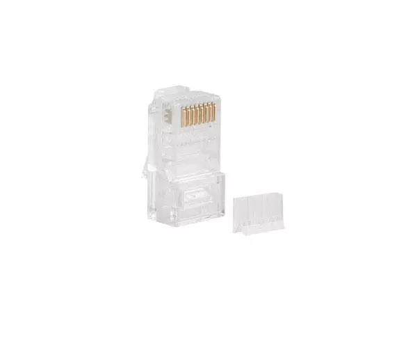 Conector RJ45 8 hilos cat.6e Utp con guia (pack 100 uds) Lanberg Plu-6000
