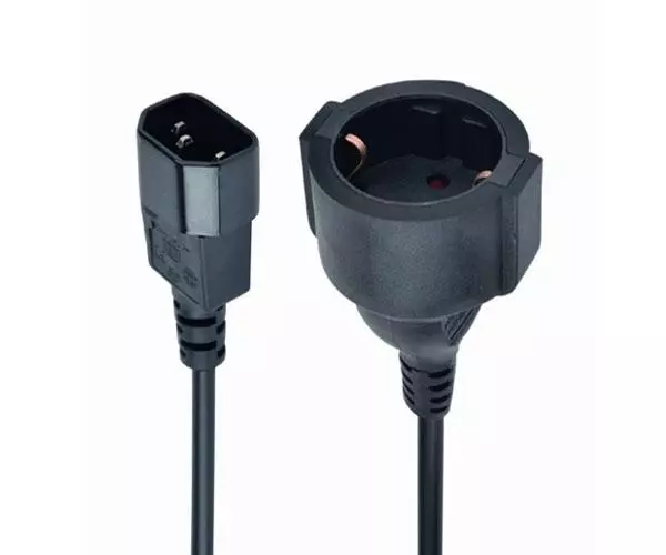 Cable adaptador de alimentacion (C14 macho a Schuko hembra ) 15cm / PC-SFC14M-01